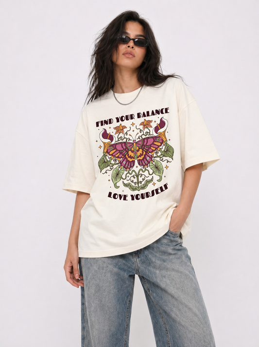 Butterfly Box Tee White