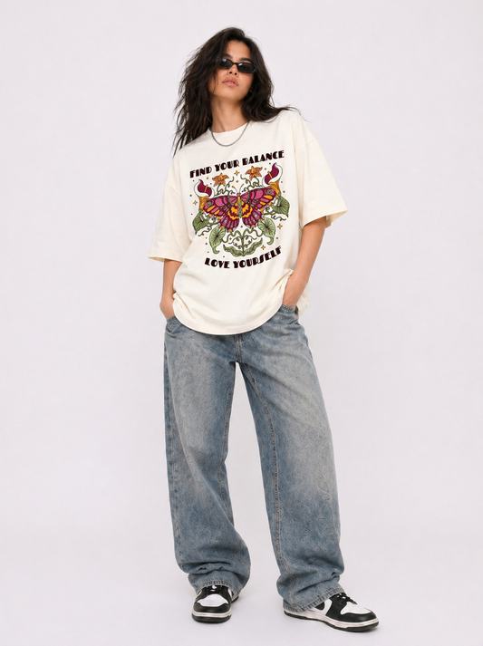 Butterfly Box Tee White