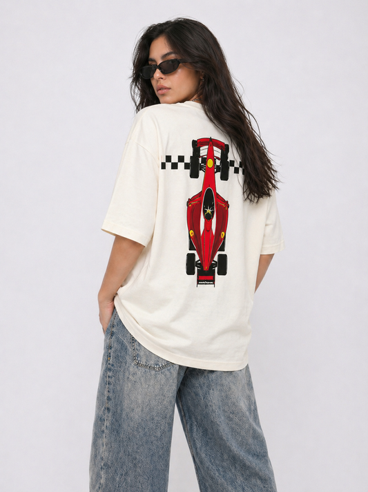 Checkered Box Tee White