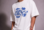 Cerulean Drake Tee White