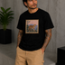 Leopard Post Tee Black