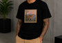 Leopard Post Tee Black