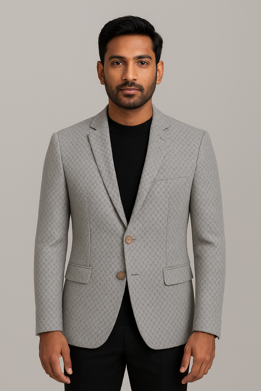 Silver Circle knit Blazer