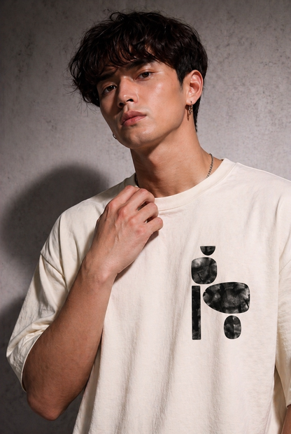 Cool Bee Zenith Tee white for Men - white Oversized Graphic Tee Streetwear India - Lifestyle View
