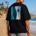 Blue Wave Tee Black