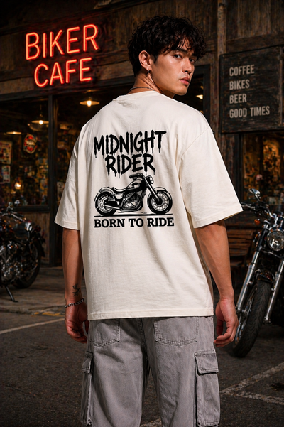 Midnight Rider Tee white