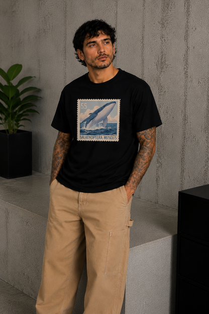 Ocean Stamp Tee Black