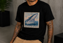 Ocean Stamp Tee Black