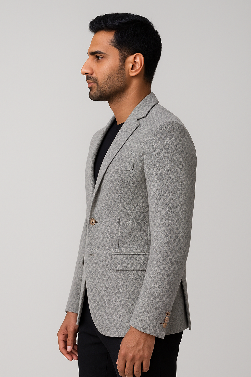 Silver Circle knit Blazer