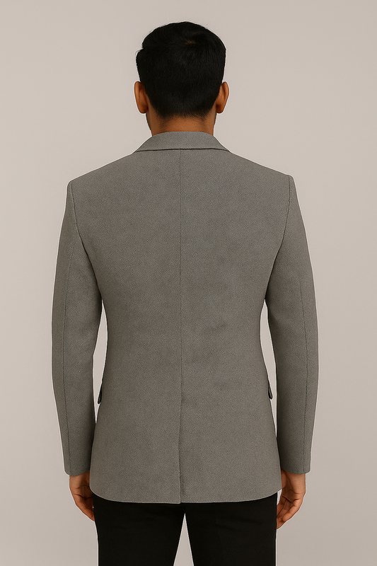 Ashford Grey Textured Blazer – Modern Tailored Fit