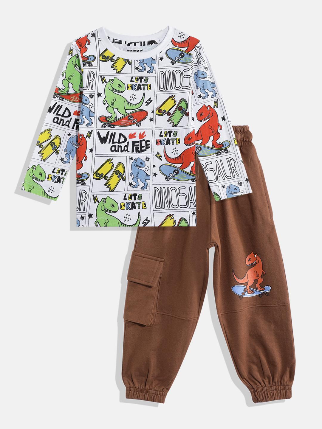 Coolbee Store Kids Boys Clothing Set - White (KBAW25ST1) – back view