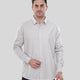 The Executive Silver-Grey Form-Fit Shirt