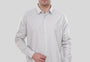 The Executive Silver-Grey Form-Fit Shirt