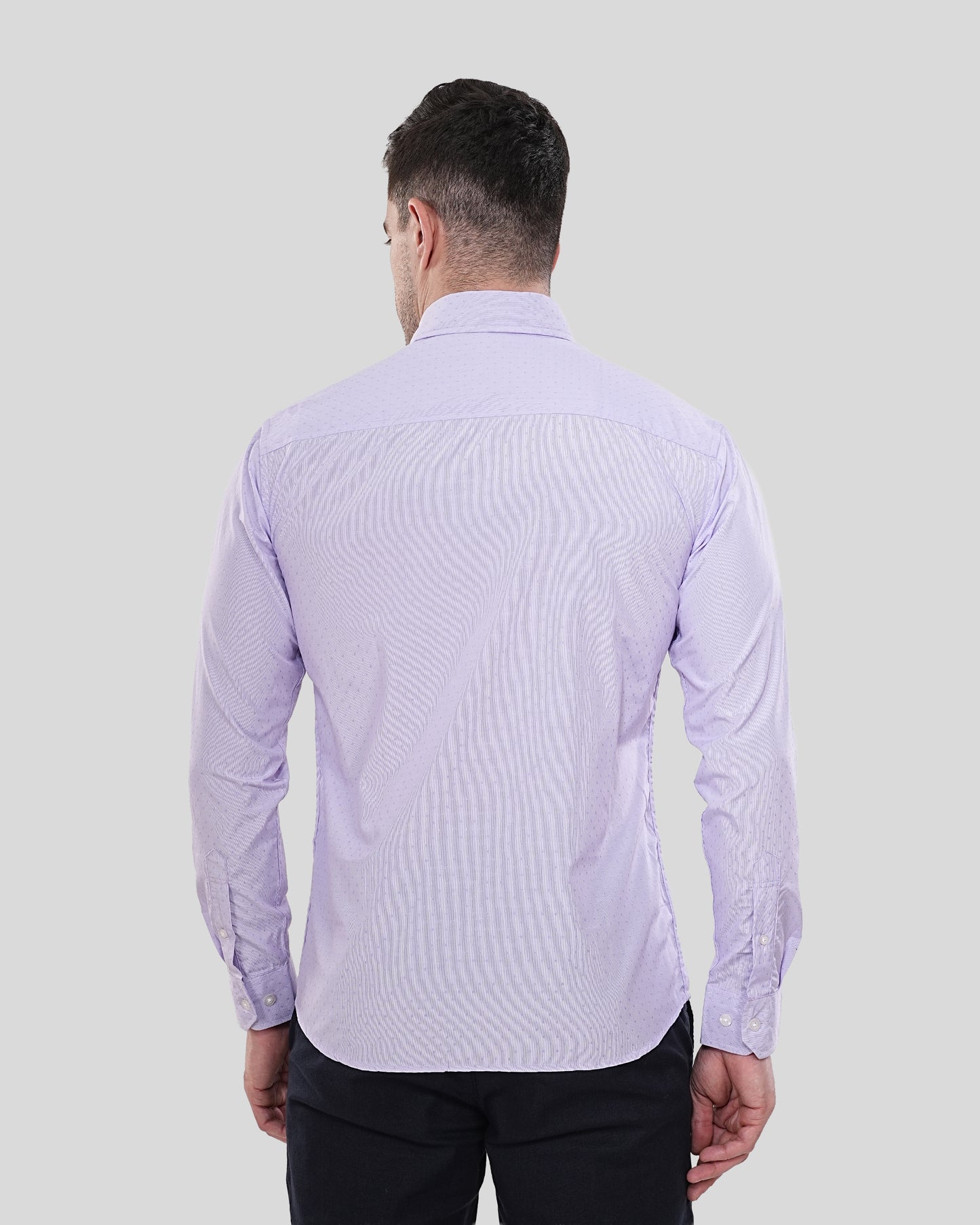 Lavender Micro-Dot Formal Shirt
