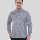 Maverick Navy Micro-Gingham Shirt
