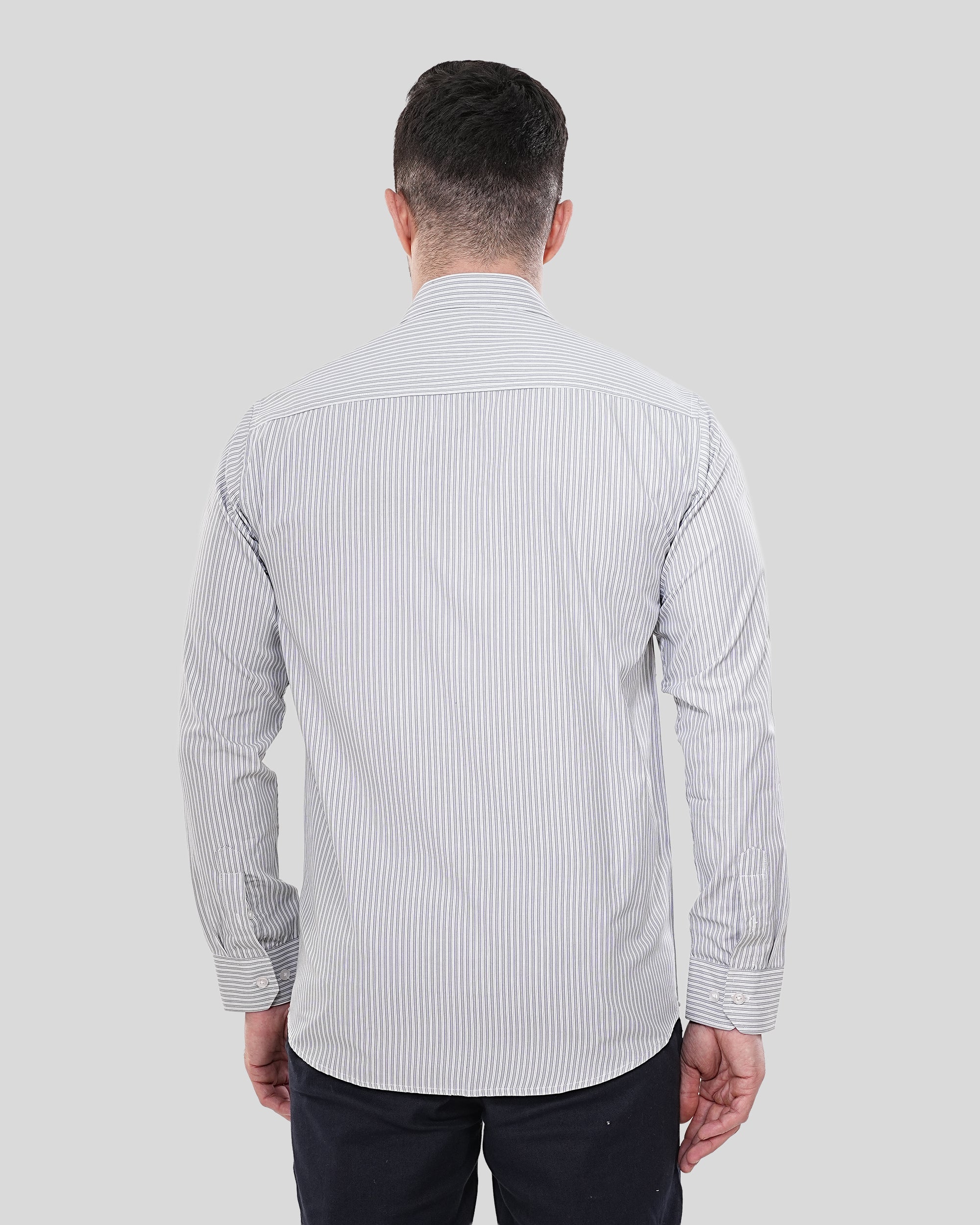 Cool Bee Essential Luxe Dusty Rose Textured Oxford Shirt for Men - White Premium Cotton Shirt India - Detail View
