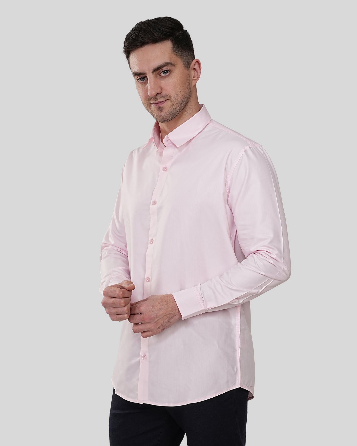 Elevated Basics Mulberry Heather Oxford Shirt