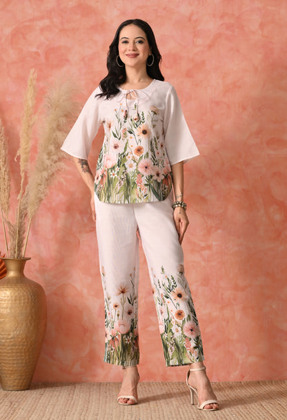 Golden Glow: Sun-Kissed Yellow Chikankari  Set