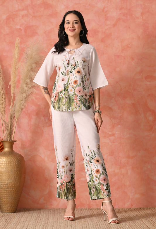 Golden Glow: Sun-Kissed Yellow Chikankari  Set