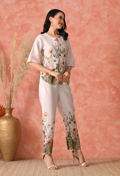 Golden Glow: Sun-Kissed Yellow Chikankari  Set