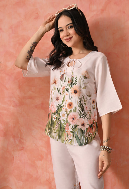 Golden Glow: Sun-Kissed Yellow Chikankari  Set