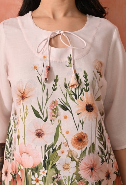 Golden Glow: Sun-Kissed Yellow Chikankari  Set