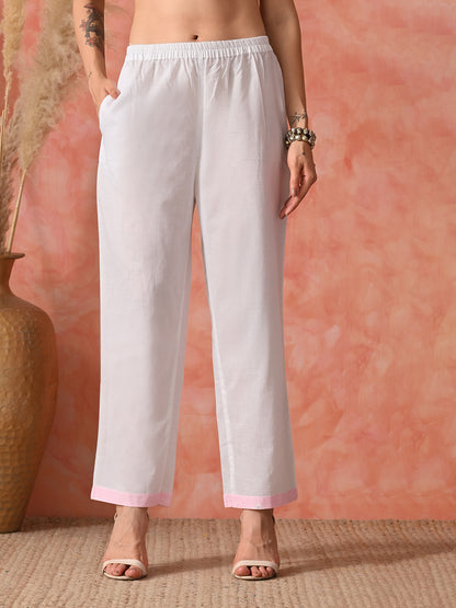 Emerald Vines: Teal Chikankari Kurta Set