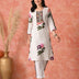 Lavender Luxe: Hand-Embroidered Chikankari Kurta Set
