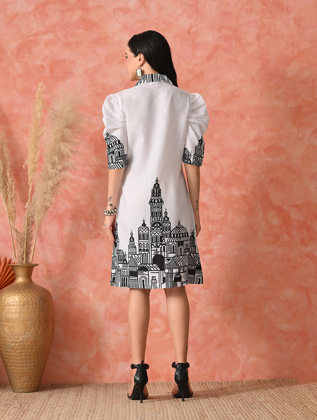 Cerulean Sky: Hand-Embroidered Chikankari Peplum Style Kurta