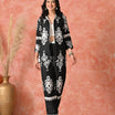 Azure Aura: Floral Fusion Co-ord Set