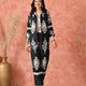 Azure Aura: Floral Fusion Co-ord Set