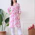 Sedona Geometric Silk-Blend Tunic Set with Gota Embroidery