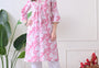 Sedona Geometric Silk-Blend Tunic Set with Gota Embroidery