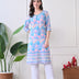 Cocoa Chevron Kurta Set with Gota Accents
