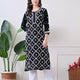 Midnight Bloom: Hand-Embroidered Kurta Set