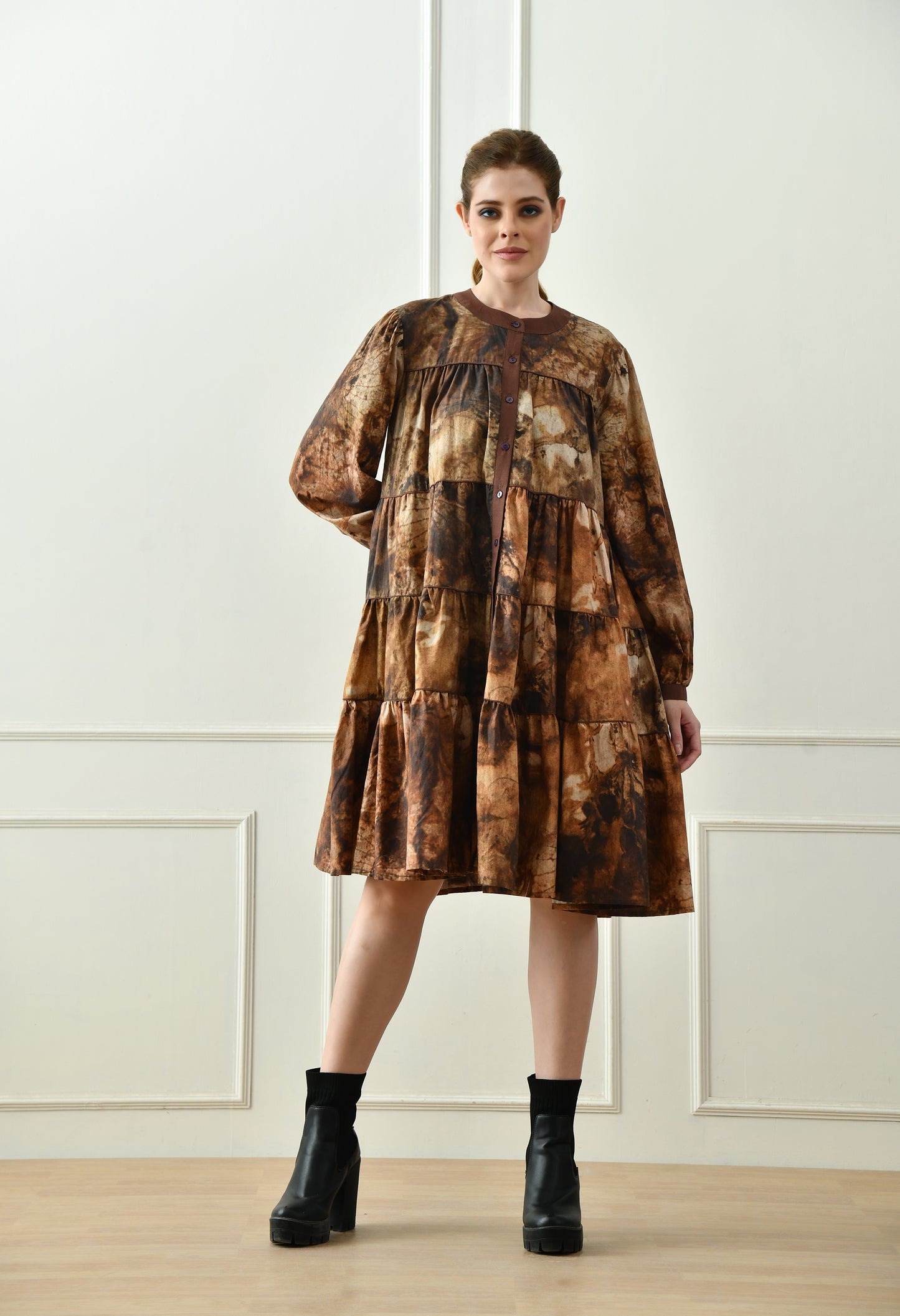 Embrace Earth's Elegance Signature Tiered Dress