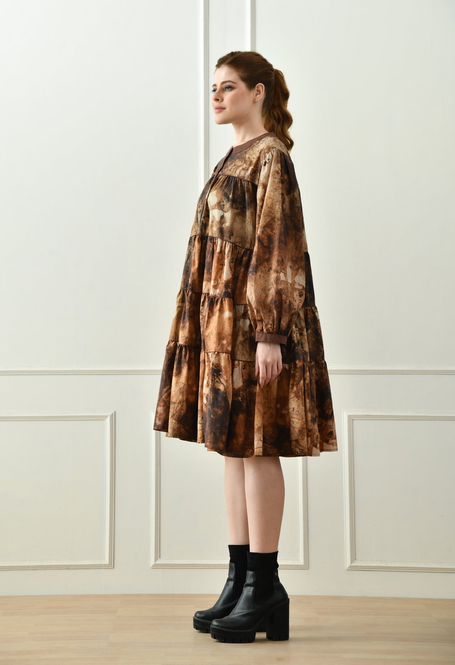 Embrace Earth's Elegance Signature Tiered Dress