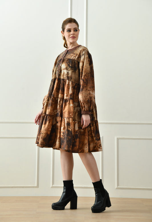 Embrace Earth's Elegance Signature Tiered Dress