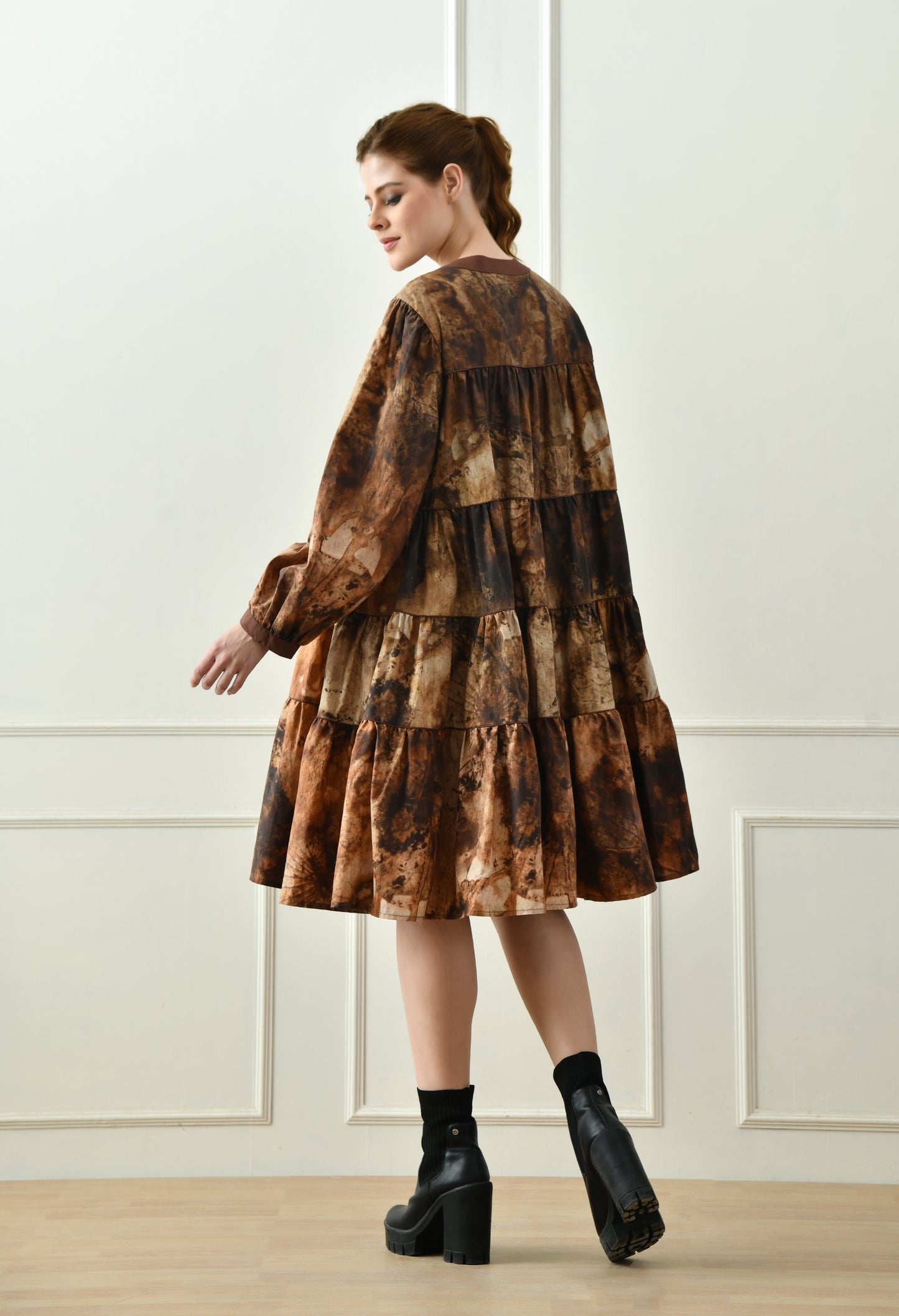 Embrace Earth's Elegance Signature Tiered Dress