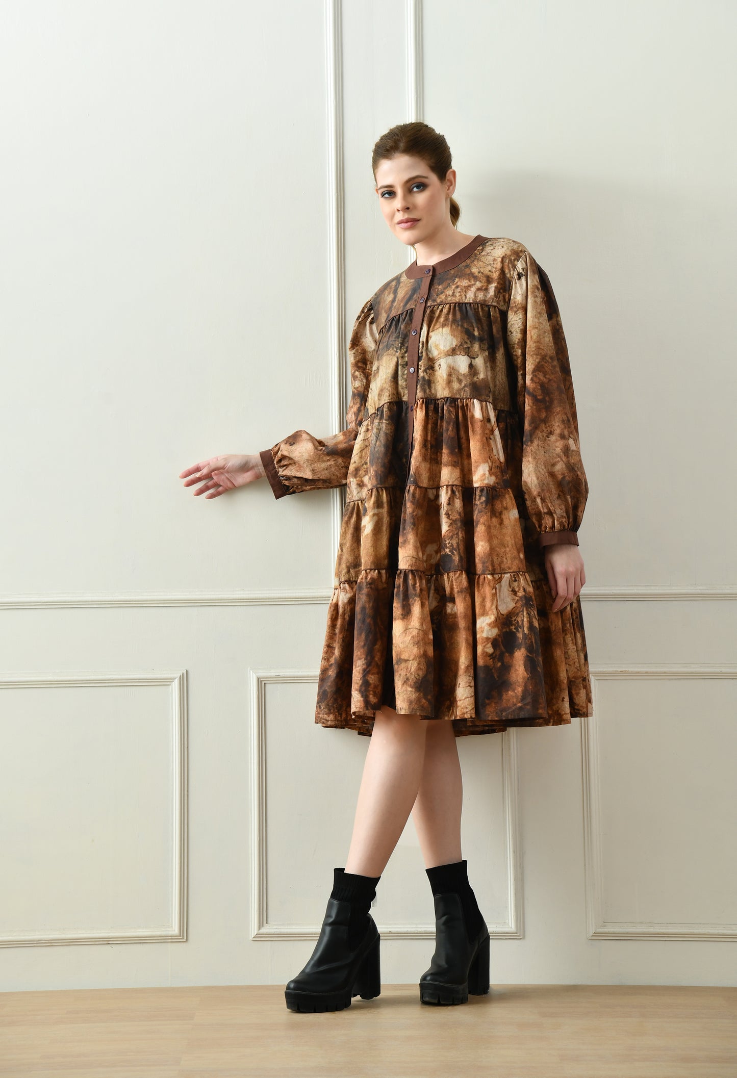 Embrace Earth's Elegance Signature Tiered Dress