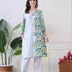 Marigold Mist: Dual-Print Floral Kurta Set
