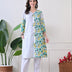 Marigold Mist: Dual-Print Floral Kurta Set
