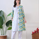 Marigold Mist: Dual-Print Floral Kurta Set