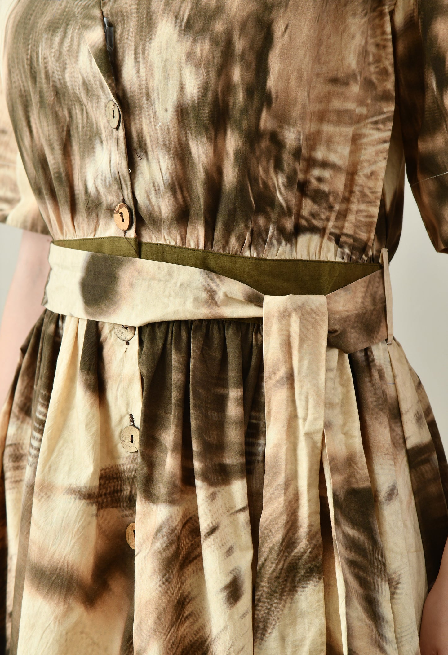 Embrace Olive Green Tiered Dress