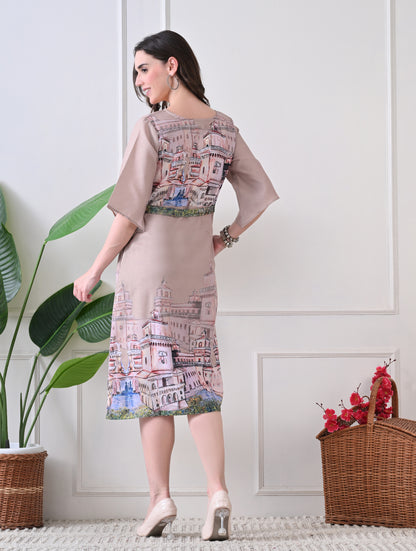 Indigo Iris: Floral Vine Chikankari Kurta Set