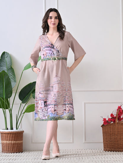 Indigo Iris: Floral Vine Chikankari Kurta Set