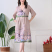 Indigo Iris: Floral Vine Chikankari Kurta Set