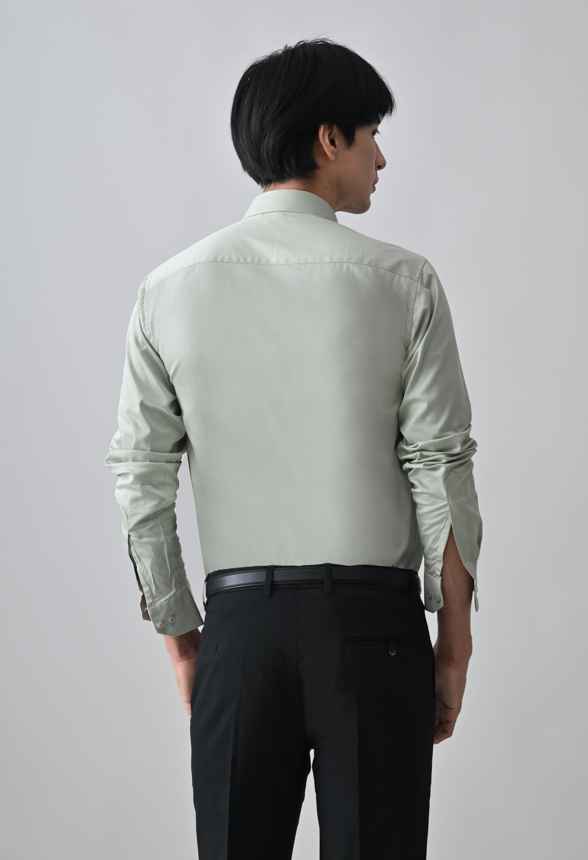 Cool Bee Light Green Cotton Shirt for Men - Light Green Premium Cotton Shirt India - Lifestyle View