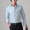 Sky Blue Cotton Shirt for Men | Cool Bee