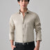 Beige Cotton Shirt for Men | Cool Bee I Spread Collar
